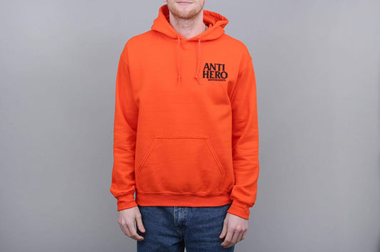Anti Hero Lil Blackhero Embroidered Hood Orange / Black