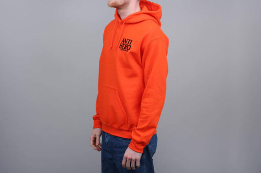 Anti Hero Lil Blackhero Embroidered Hood Orange / Black