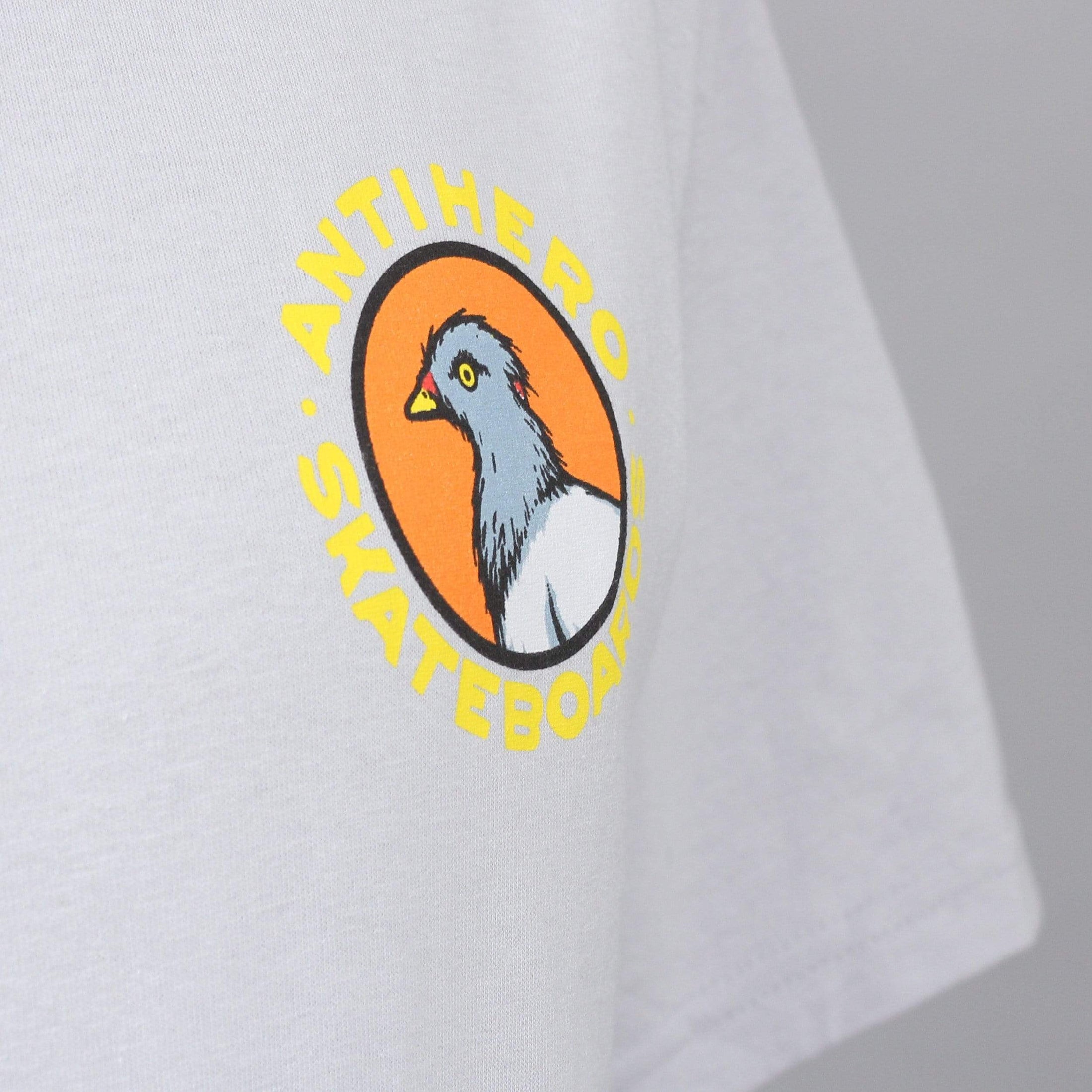 Anti Hero Pigeon Round T-Shirt Silver
