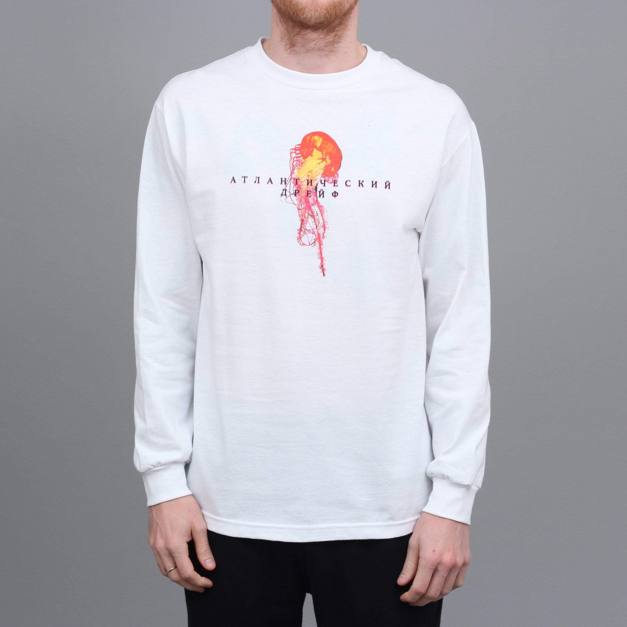 Atlantic Drift Mockba Jellyfish Longsleeve T-Shirt White