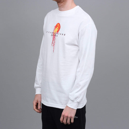 Atlantic Drift Mockba Jellyfish Longsleeve T-Shirt White