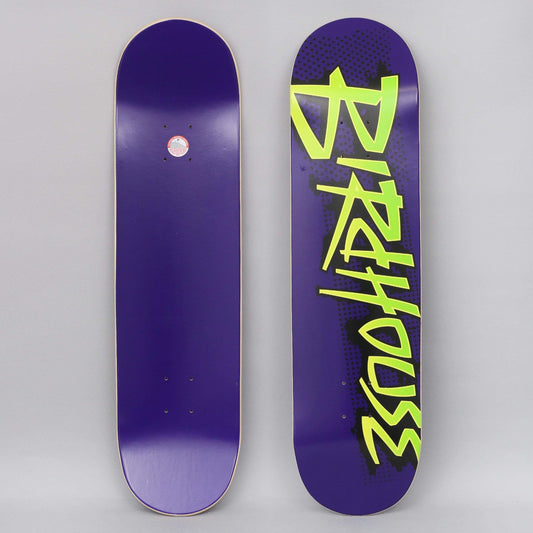 Birdhouse 8.125 Splatter Logo Skateboard Deck Purple
