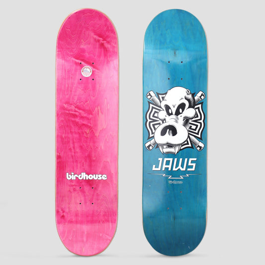 Birdhouse 8.25 Jaws Skull Skateboard Deck Blue