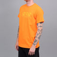 Load image into Gallery viewer, Blast Skates Mascot Doodle T-Shirt Fluro Orange
