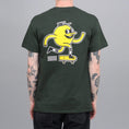 Load image into Gallery viewer, Blast Skates Mascot Logo T-Shirt Forest Green
