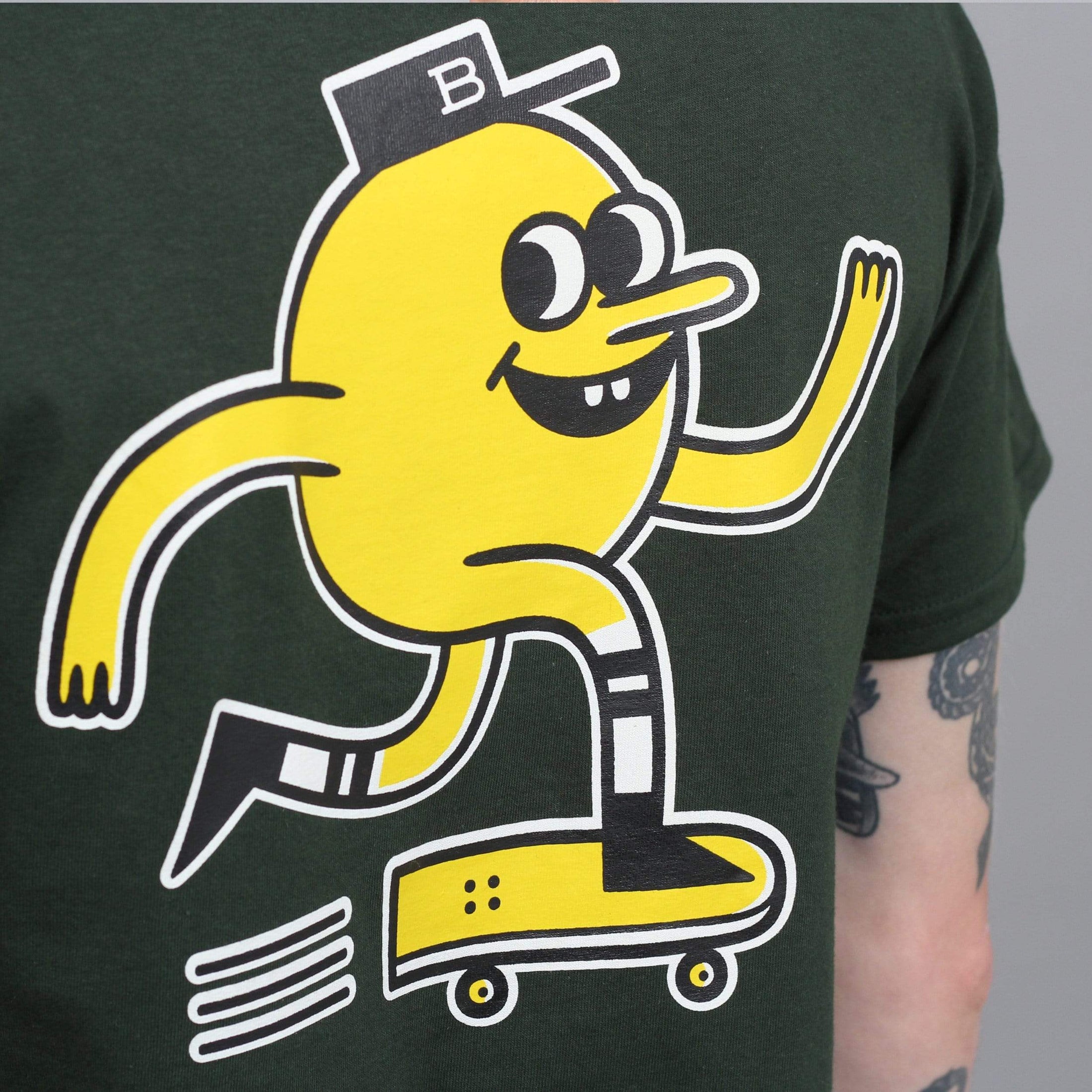 Blast Skates Mascot Logo T-Shirt Forest Green