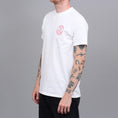 Load image into Gallery viewer, Blast Skates Round Logo T-Shirt White / Red
