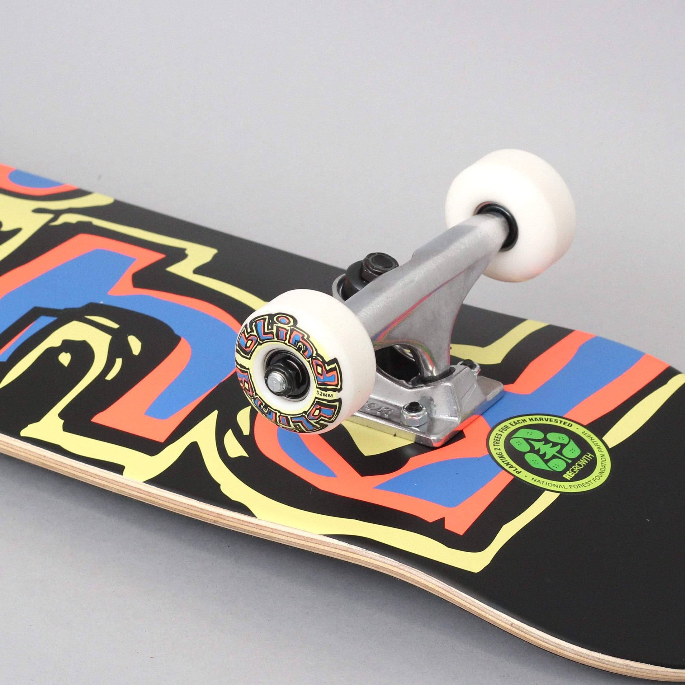 Blind 7.75 Matte OG FP Complete Skateboard Yellow / Red / Blue