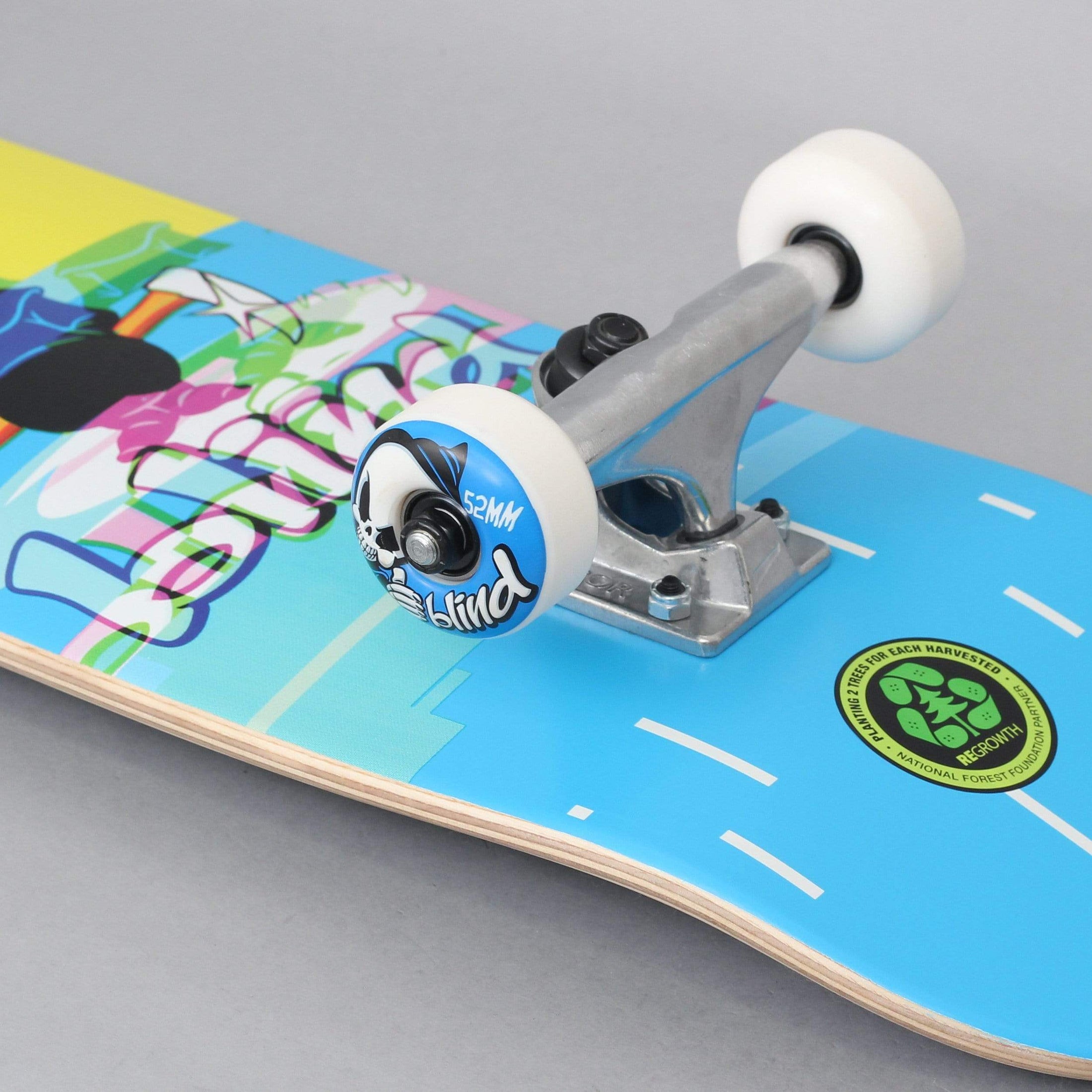 Blind 7.75 Reaper Glitch FP Complete Skateboard Blue