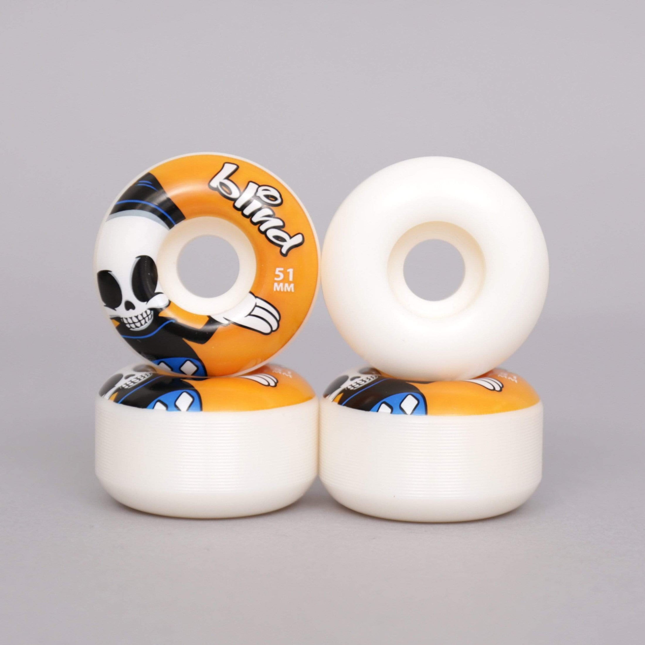 Blind 51mm Reaper Character Skateboard Wheels White / Orange