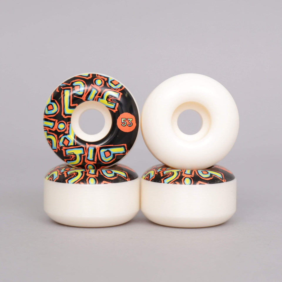 Blind 53mm OG Stacked Skateboard Wheels White / Black Slam City Skates
