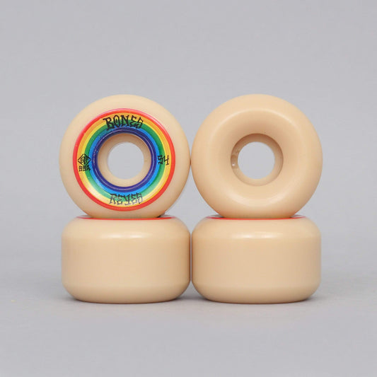 Bones 54mm 99A Reyes Portal STF V6 Wide Cut Skateboard Wheels Natural