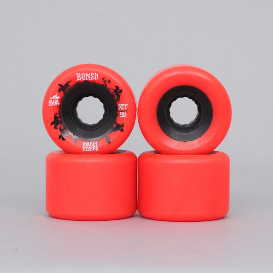 Bones 56mm ATF Rough Riders Wranglers Core Skateboard Wheels Red