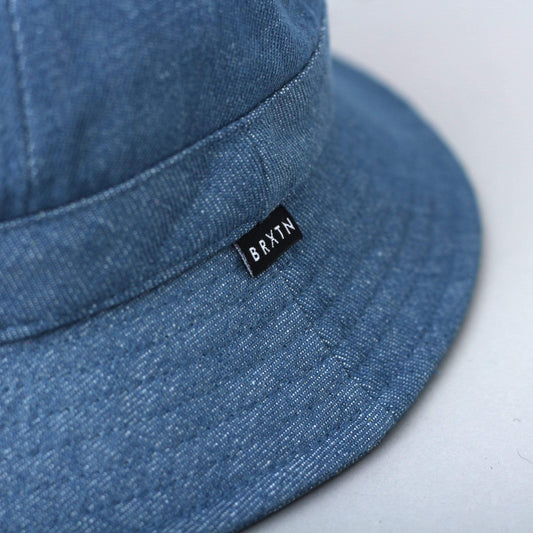 Brixton Banks II Bucket Hat Blue Washed Denim