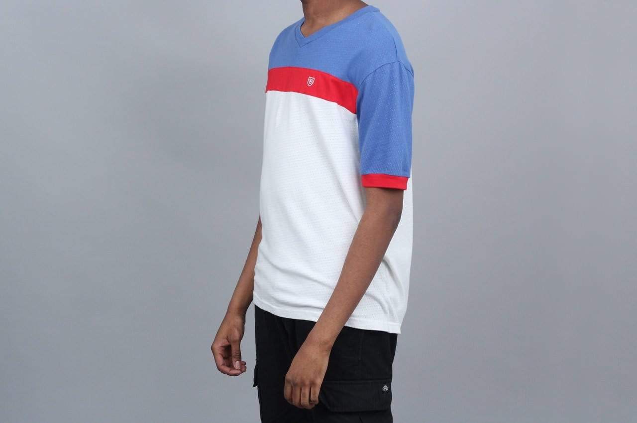 Brixton Union Substance T-Shirt White / Royal