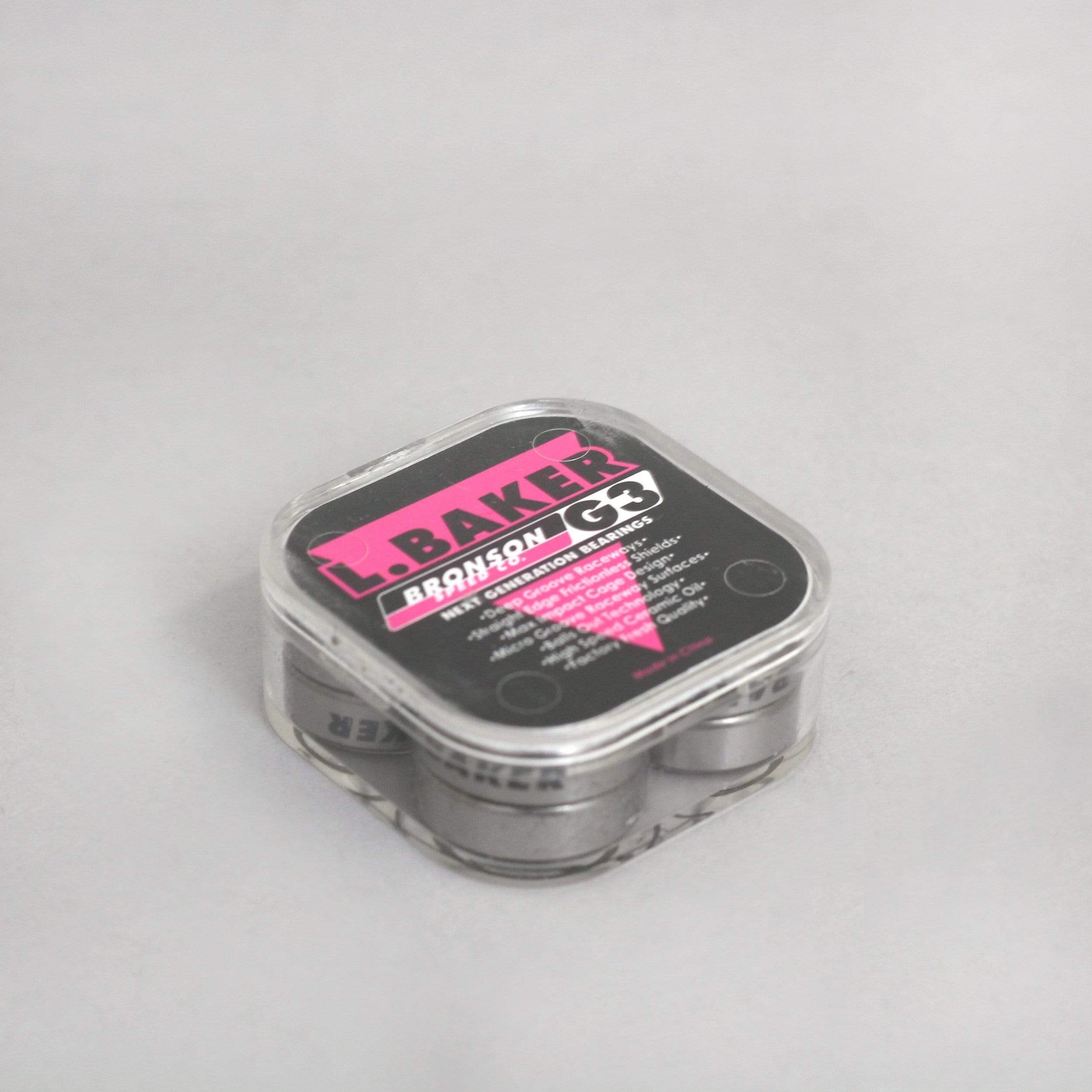 Bronson L. Baker Pro G3 Skateboard Bearings Black / Pink