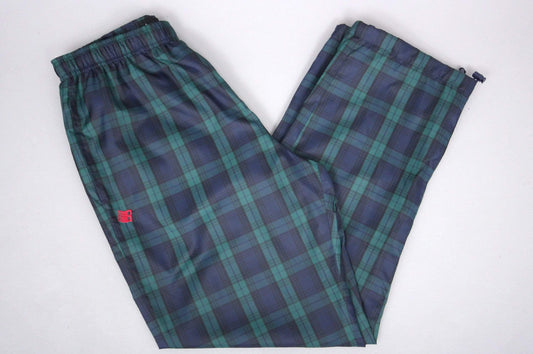 Bronze Plaid Track Pants Navy / Green