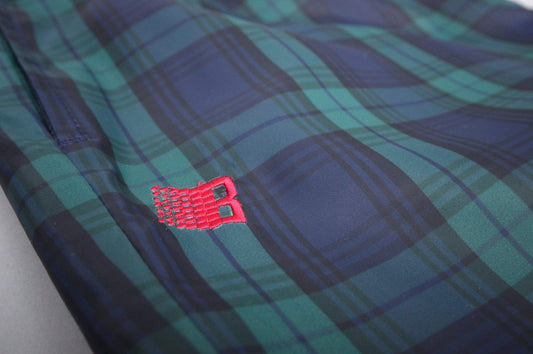 Bronze Plaid Track Pants Navy / Green