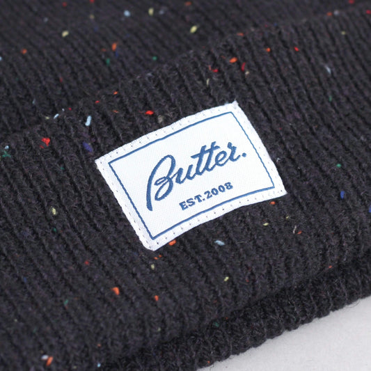 Butter Goods Speckle Beanie Black