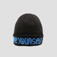 Load image into Gallery viewer, Butter Goods X Slam City Skates Centre Yourself Beanie Black
