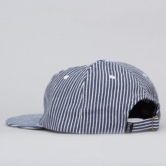 Butter Goods Work 6 Panel Cap Hickory Stripe
