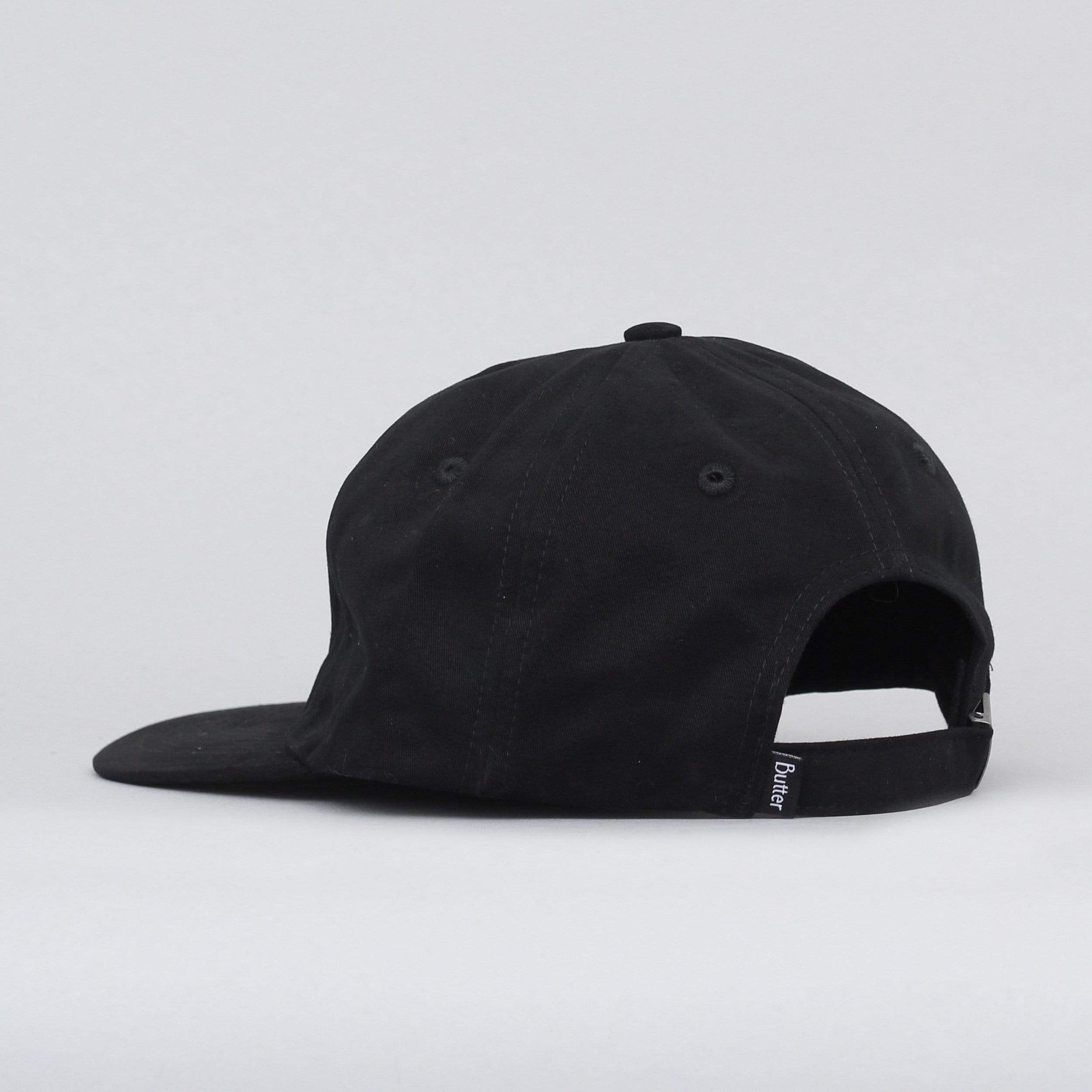 Butter Goods World Class 6 Panel Cap Black