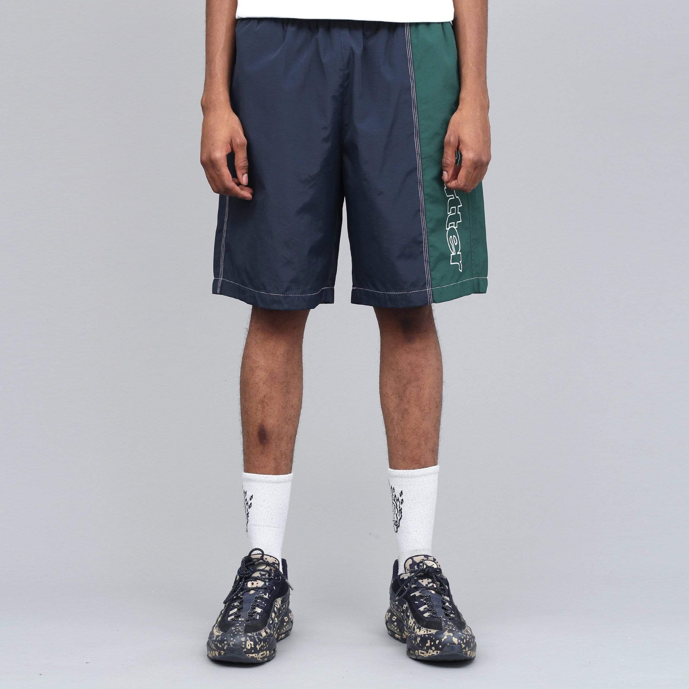 Butter Goods Quarter Nylon Shorts Navy / Forest