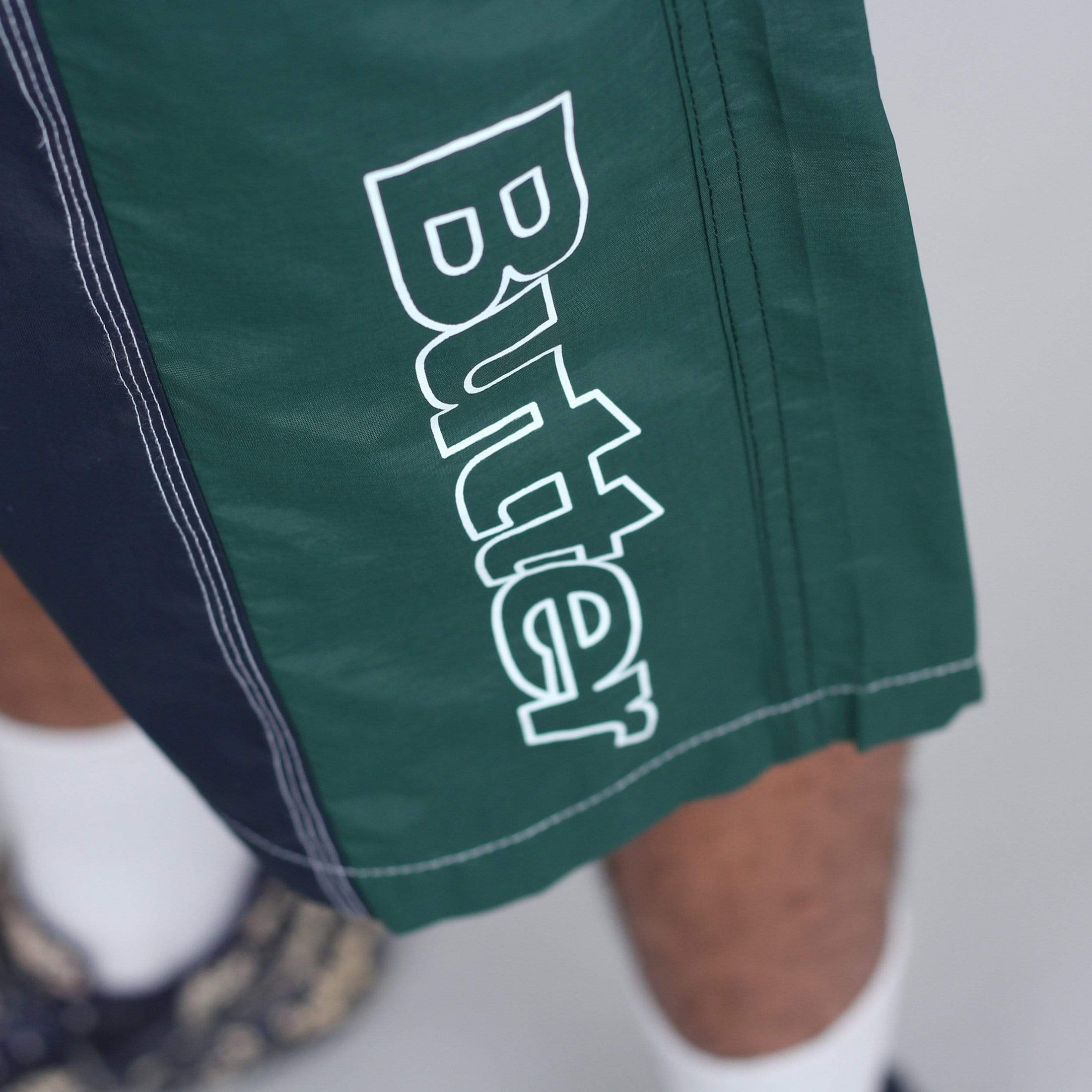 Butter Goods Quarter Nylon Shorts Navy / Forest