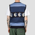 Load image into Gallery viewer, Butter Goods X Slam City Skates Ying Yang Knit Vest Navy
