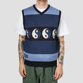 Load image into Gallery viewer, Butter Goods X Slam City Skates Ying Yang Knit Vest Navy
