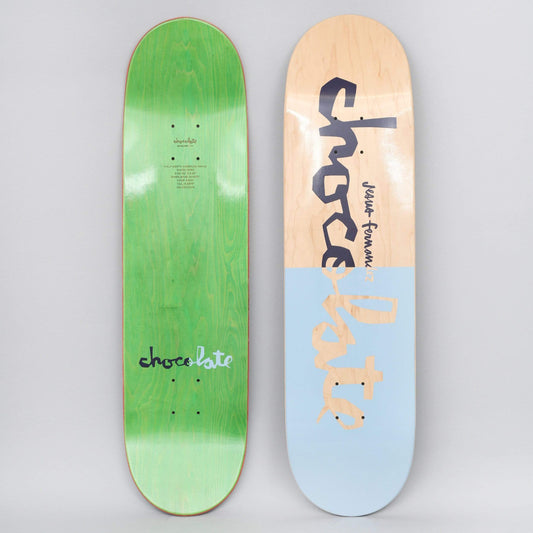 Chocolate 8.25 Jesus Fernandez Original Chunk Skateboard Deck Natural / Blue