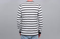 Load image into Gallery viewer, Civilist Striped Pocket Longsleeve T-Shirt Black / White / Grey
