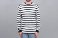 Load image into Gallery viewer, Civilist Striped Pocket Longsleeve T-Shirt Black / White / Grey
