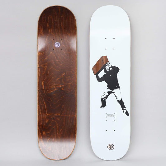 Cleaver 8.25 Boxsy Skateboard Deck White