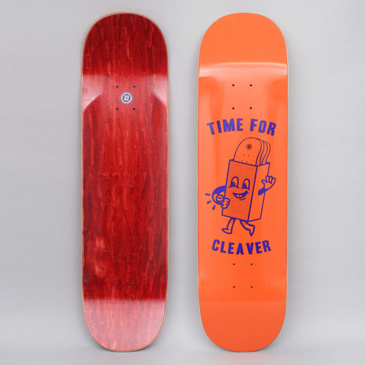 Cleaver 8.25 Time For Skateboard Deck Orange