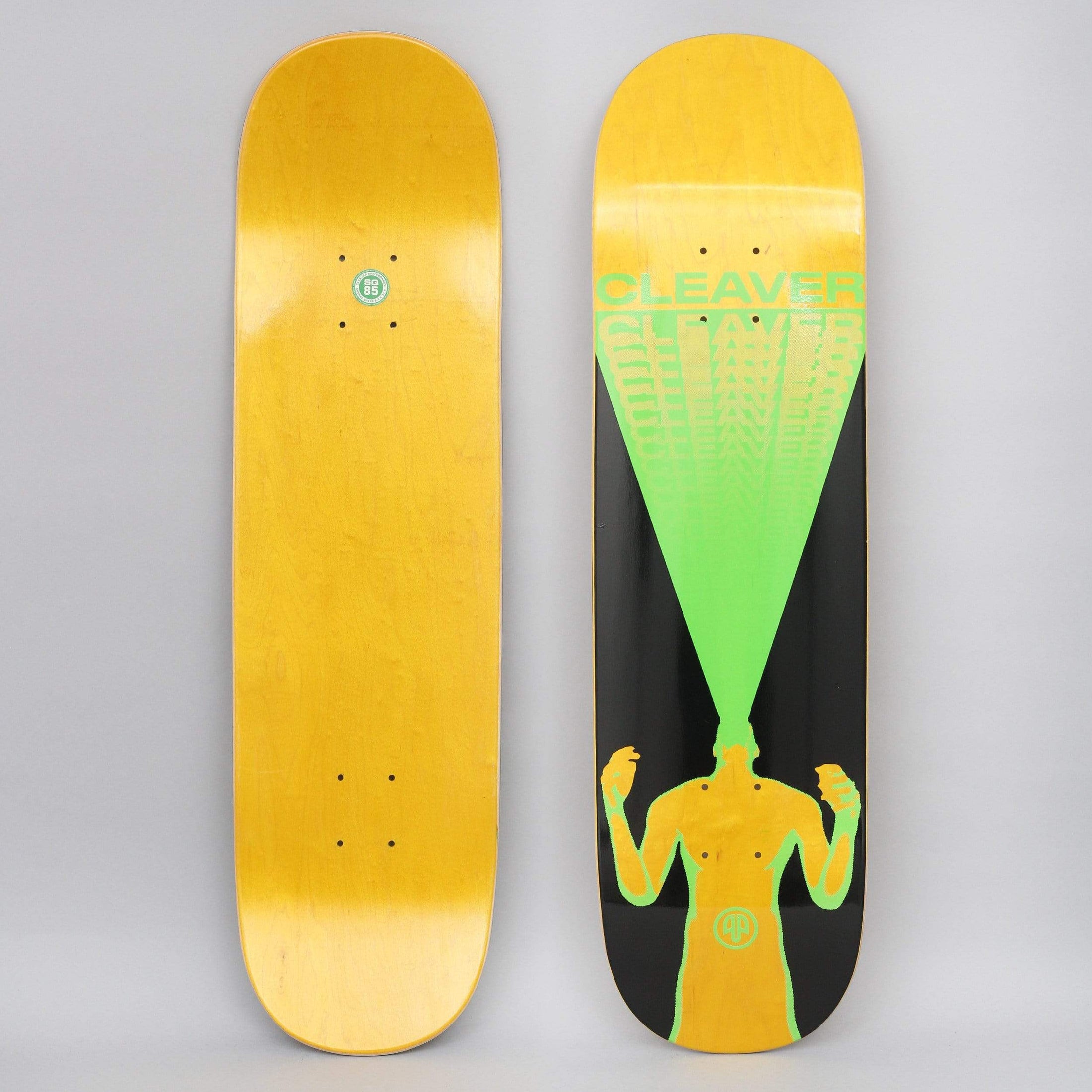 Cleaver 8.5 Scream Skateboard Deck Black / Green