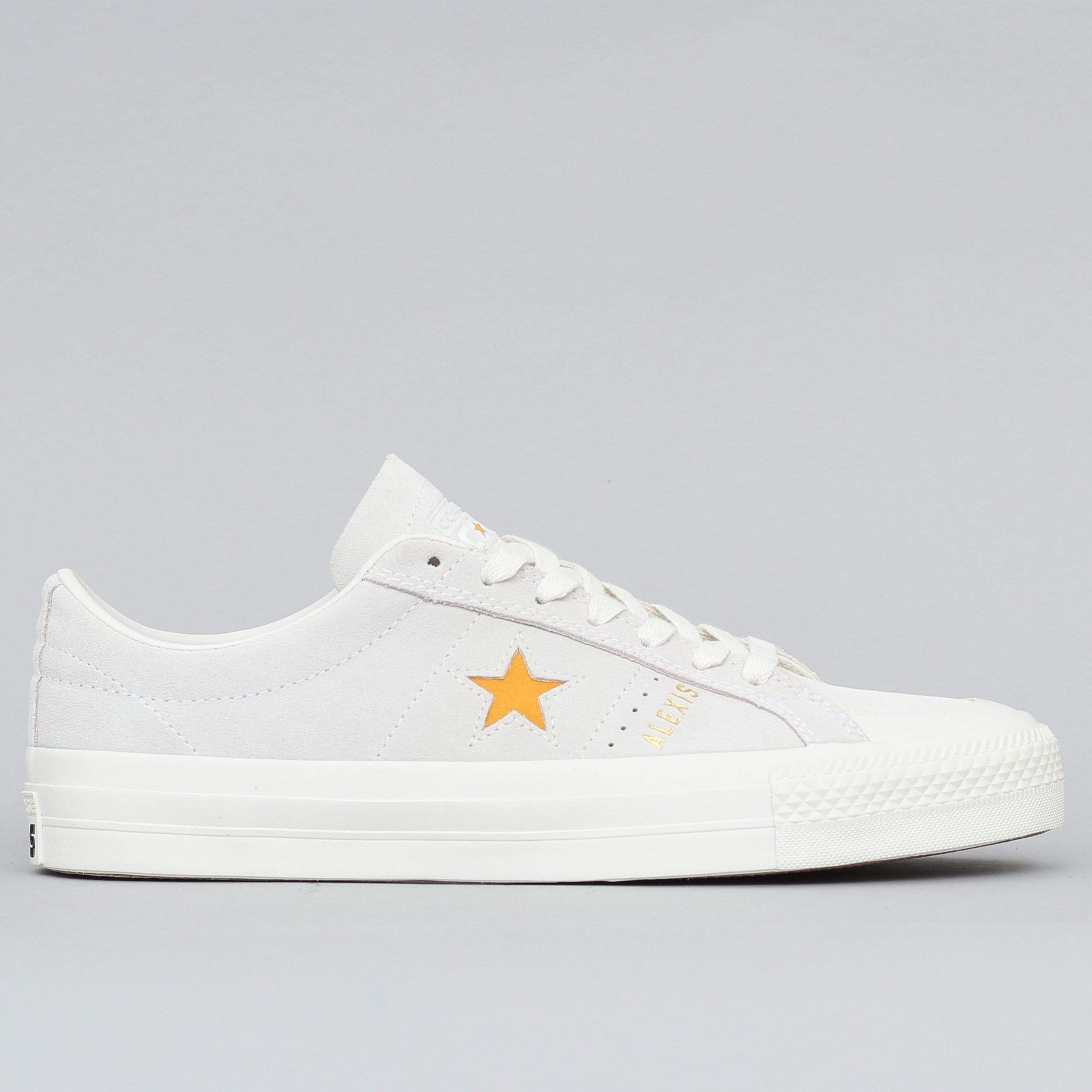 Converse Alexis Sablone One Star Pro Low Top Shoes White / Coast / University Gold