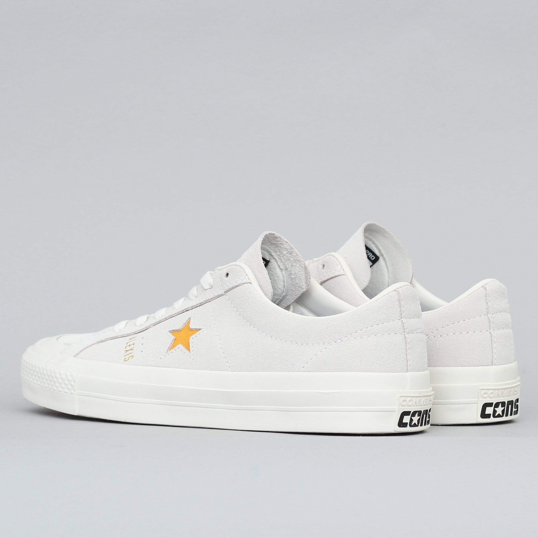 Converse Alexis Sablone One Star Pro Low Top Shoes White / Coast / University Gold