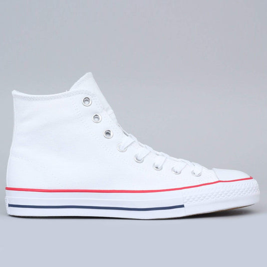 Converse CTAS Pro Hi Canvas Shoes White / Red / Insignia Blue