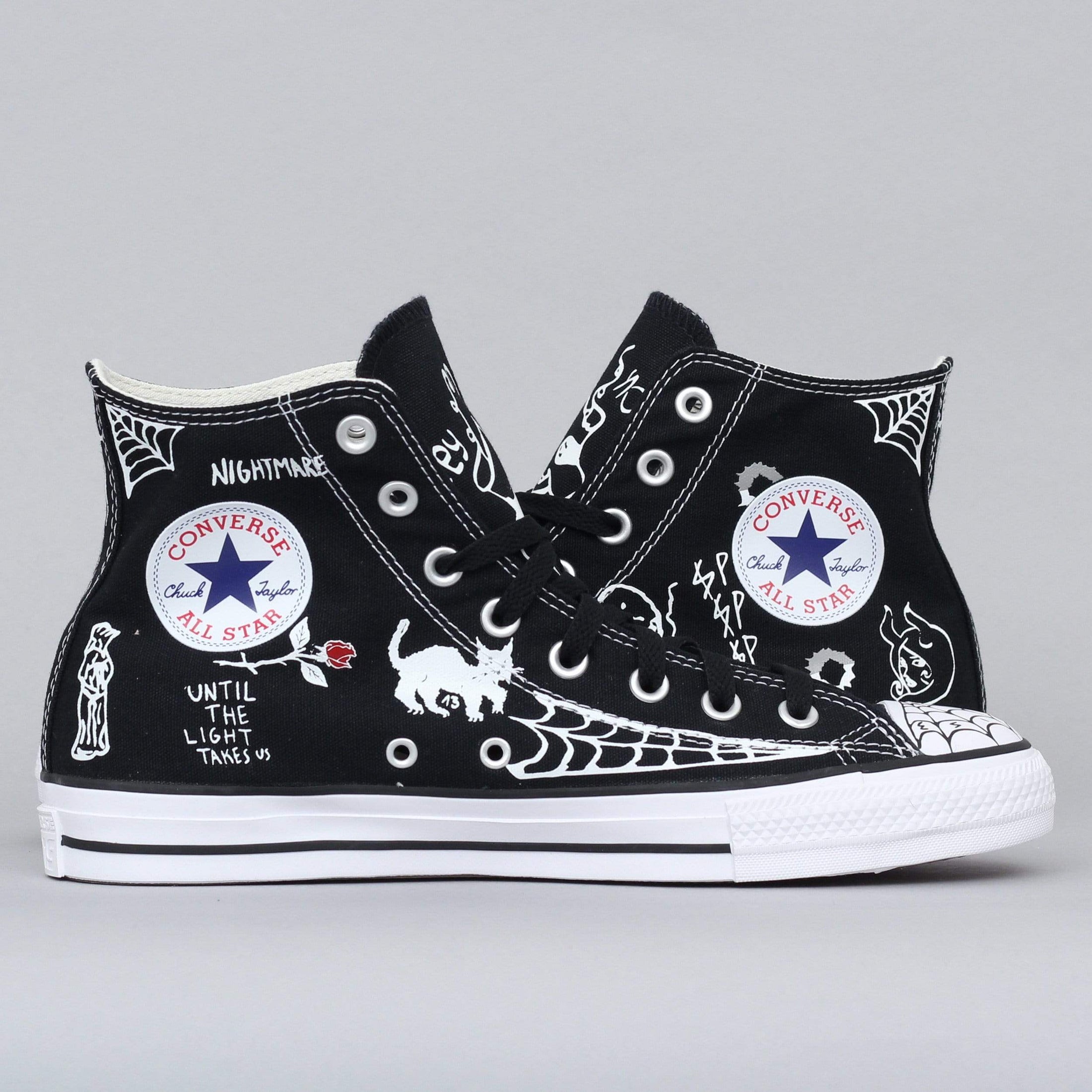Converse CTAS Pro Hi Sean Pablo Shoes Black White White – Slam