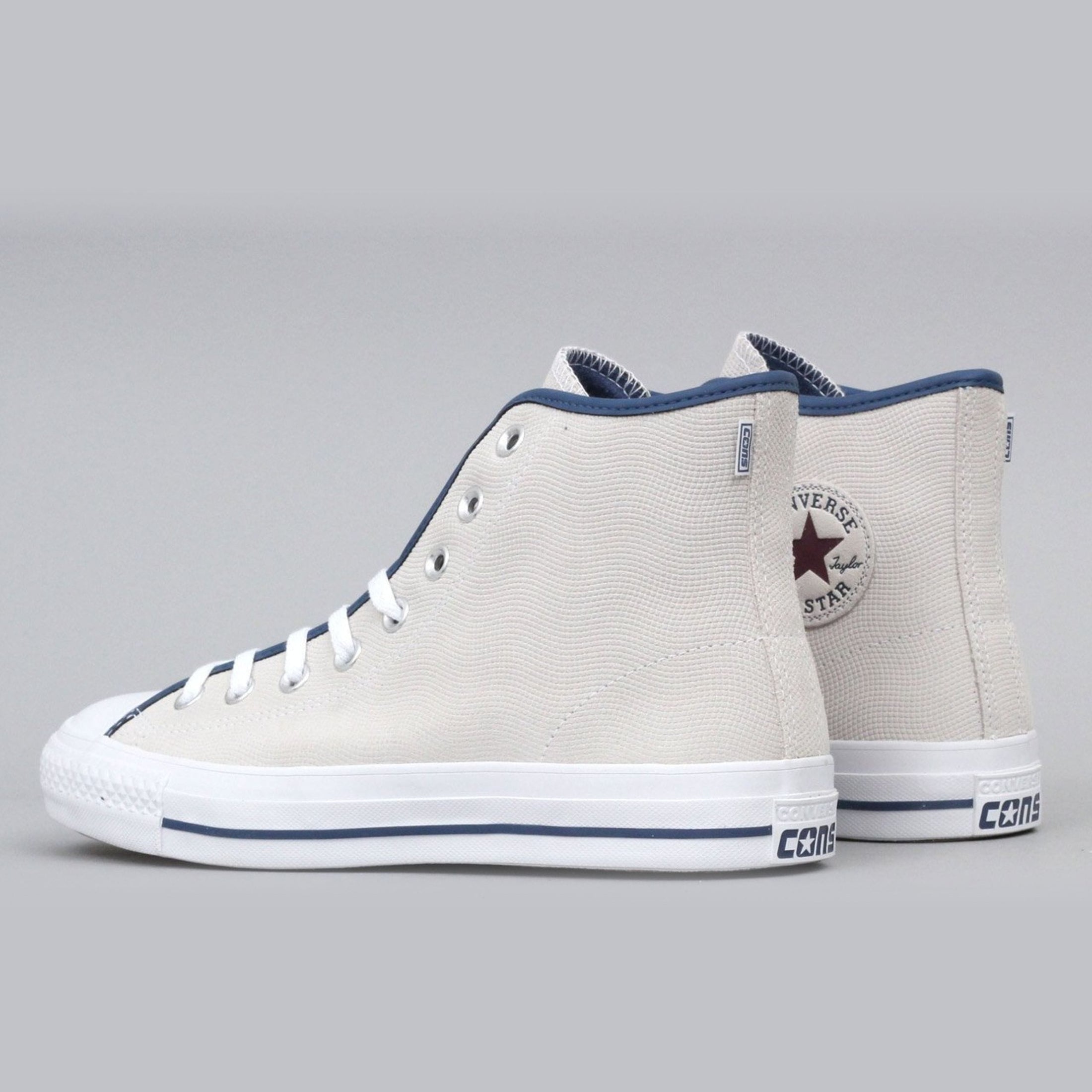 Converse CTAS Pro Hi Shoes White / Mason Blue / Gum