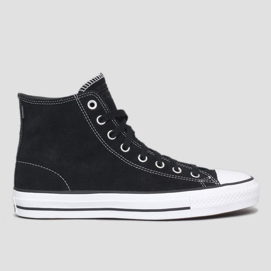 Converse CTAS Pro Hi Suede Shoes Black / Black / White