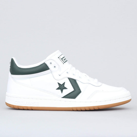 Converse Fastbreak Pro Mid Shoes White / Deep Emerald / Gum