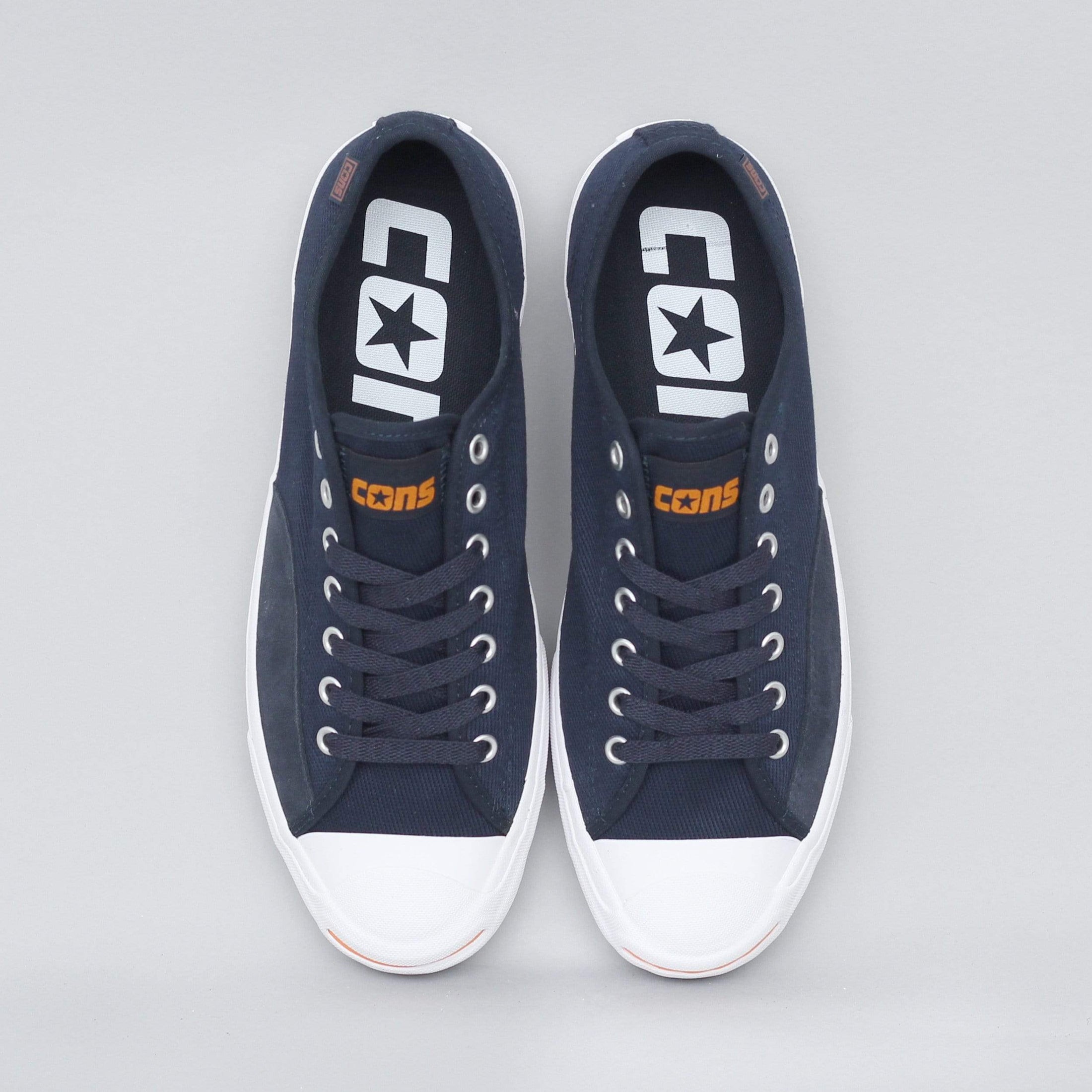 Converse Jack Purcell Pro OX Shoes Dark Obsidian White – Slam