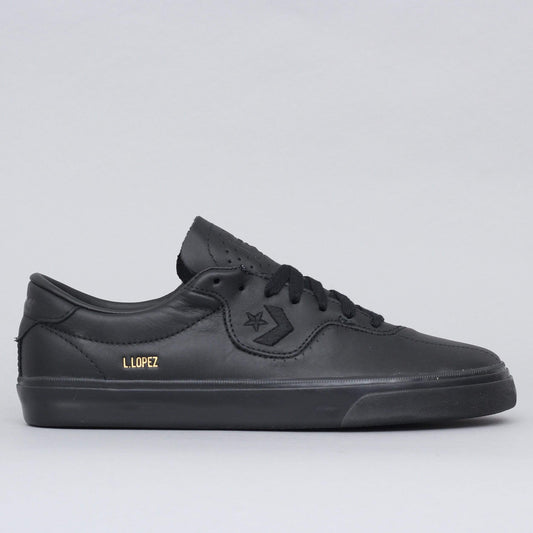 Converse Louie Lopez Pro Leather OX Shoes Black / Black / Black