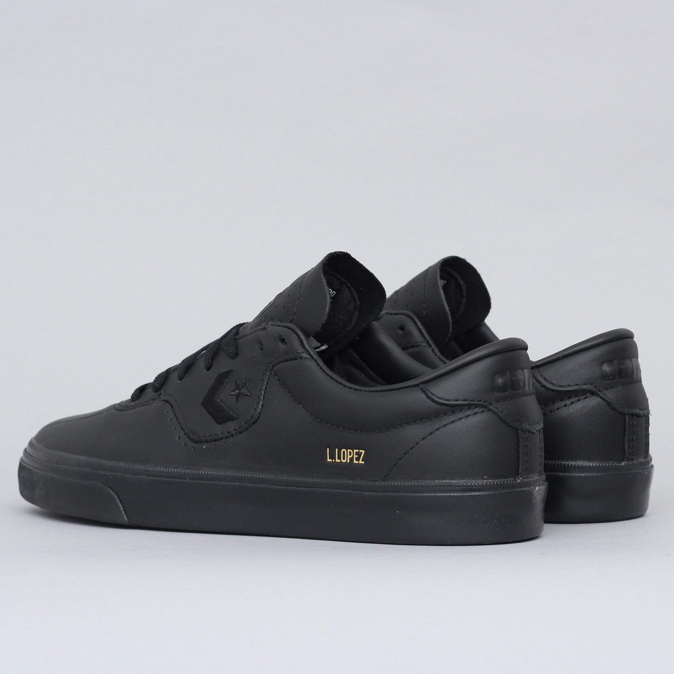 Converse Louie Lopez Pro Leather OX Shoes Black / Black / Black