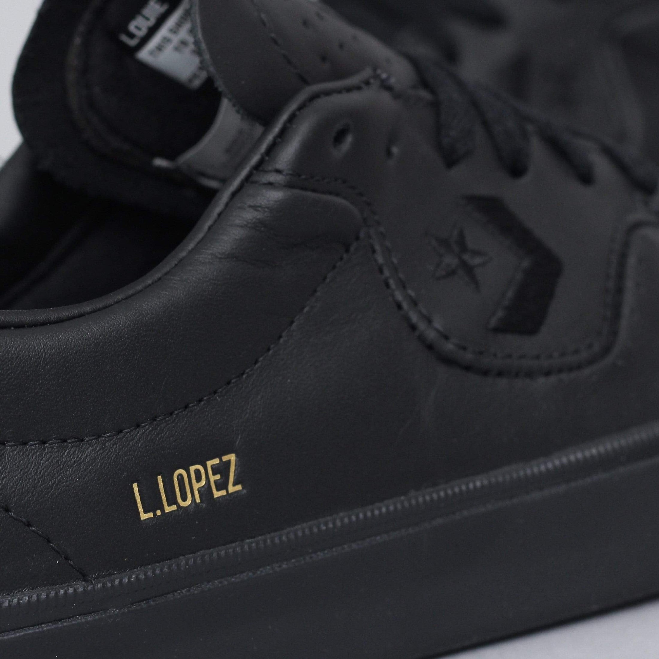 Converse Louie Lopez Pro Leather OX Shoes Black / Black / Black