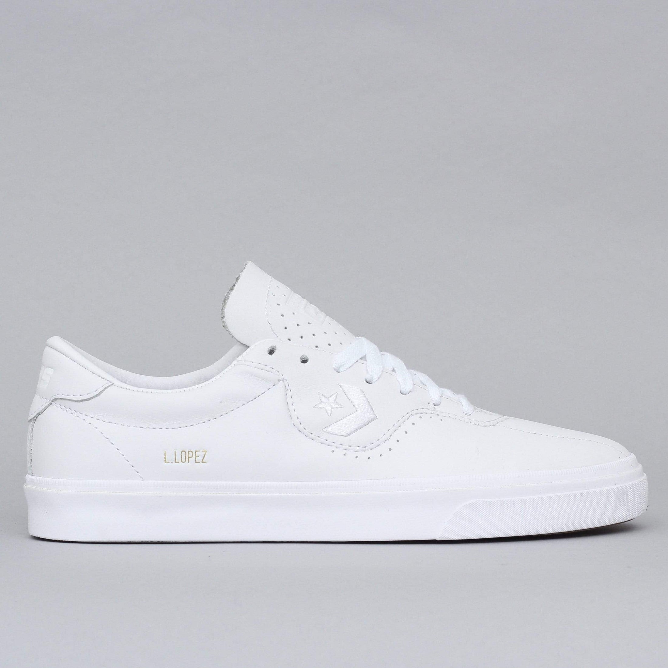 Converse Louie Lopez Pro Leather OX Shoes White / White / White