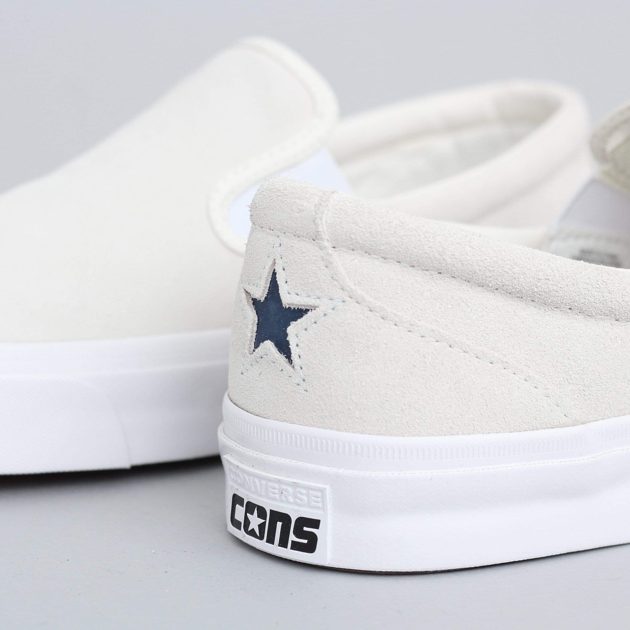 Converse One Star CC Slip Shoes Egret / Navy / White