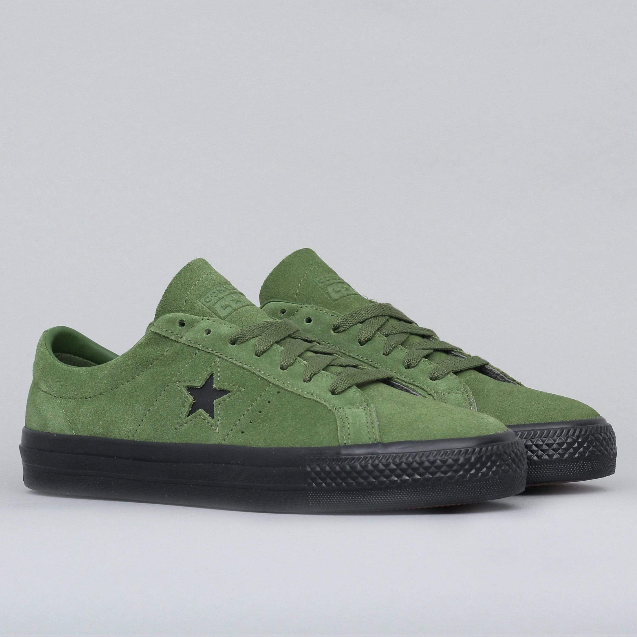 Converse One Star Pro OX Suede Shoes Cypress Green / Black / Black